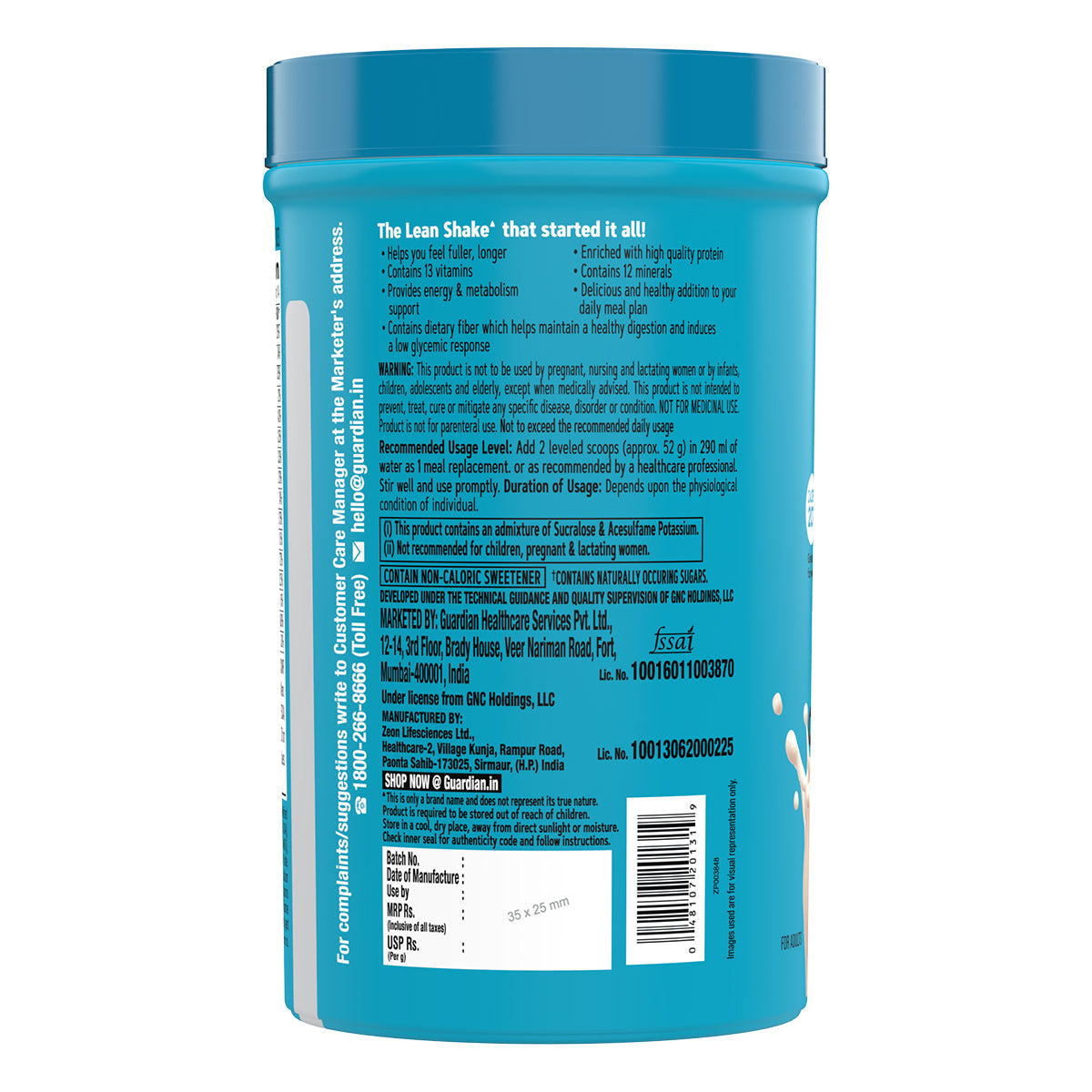 GNC Total Lean Lean Shake 25 - 750 gms